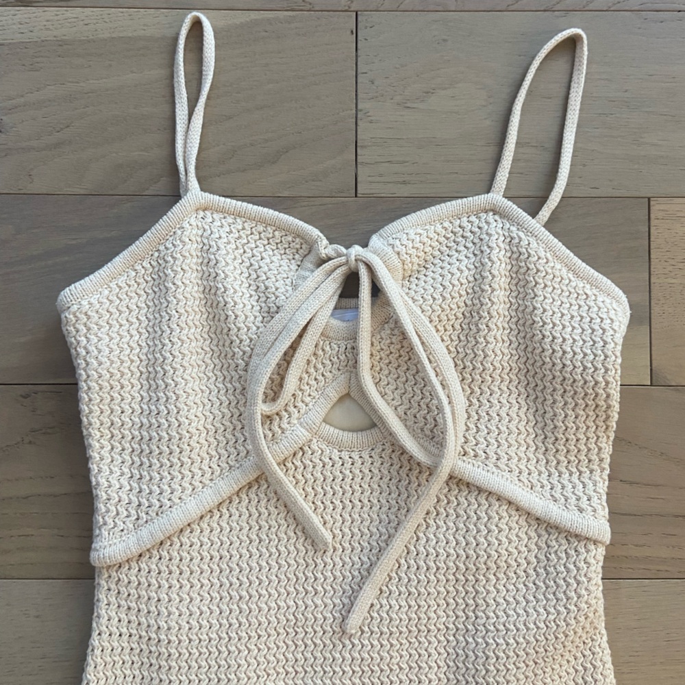 House of Harlow 1960 Beige Knit Dress